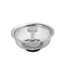 Filtro de pantalla para fregadero de cocina, lavabo para verduras, desagüe de fregadero, tapa anti-obstrucción de basura, pantalla de acero inoxidable para residuos, fuga