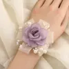 Suministro Transfronterizo Al por Mayor Set de Ramillete de Muñeca para Novios Boda Suministros para Fiestas Bodas en Stock Sw618