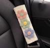 Funda de hombro para cinturón de seguridad de coche, decoración de dibujos animados, bonita funda protectora para cinturón de seguridad, accesorios interiores prácticos