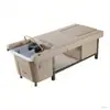 Venta al por mayor de exportación transfronteriza, Cama de champú eléctrica elevable, Terapia para la cabeza, Terapia para los pies, Sofá con baño de pies, Cama integrada, Cama de masaje para pies