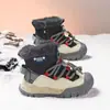 Sapatos de Algodão para Crianças Botas de Neve 2026 Outono Inverno Novo Botas de Neve Impermeáveis para Meninas Botas Curtas Quentes com Pelúcia para Meninos