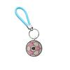 Amazon Serie de Fútbol Rosa Llavero de Cuerda Trenzada Creativa Accesorios de Dunhuang Llavero Trenzado Creativo Coche
