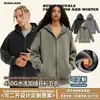 Sudadera Pesada de Terciopelo Transfronteriza 450g para Hombre Otoño e Invierno Gruesa Lavada Desgastada Cremallera Cardigan para Pareja Chaqueta con Capucha