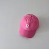 Serie Rosa Popular Coreana Sombreros para Niños Primavera y Verano Gorra de Béisbol para Bebé con Letra P Protección Solar para Niñas
