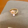 Pulsera Anillo Conjunto Oveja Pequeña Flor Esmalte Goteo Chapado en Oro Real de 18k Anillo para Dedo Índice Versátil Accesorio de Lujo Ligero Sensación de Alta Gama