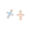 Accesorios de Joyería de Aleación DIY Colgante Mini Cruz Esmaltado Collar Llavero Encanto Decorativa Venta Caliente Transfronteriza