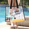Bolsa de Armazenamento para Roupas de Praia e Piscina de Venda Quente no Verão, Impermeável, Grande Capacidade, Transparente, Bolsa Tote de Ombro