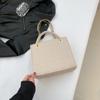 Elegante textura de viajero bolso pequeño femenino 2024 femenino hola nuevo retro versátil ins bandolera cadena pequeño bolso cuadrado