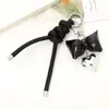Llavero Colgante de Llavero de Cuero con Lazo de Corazón Más Vendido Moda y Versátil Lanyard para Teléfono Móvil Colgante para Bolso Taza de Agua Accesorios