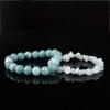Pulsera de Cuentas de Piedra Natural Yunwu Qingshan Estilo Nacional Estilo Chino Estilo Chino Estilo Antiguo Sensación Fría Nuevo Estilo Chino Pulsera de Moda Nacional
