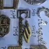 Venta Directa de Fábrica de Joyería de Aleación de Zinc, Decoraciones Cosidas a Mano, Tiras de Letras Inglesas para Manualidades, Accesorios Decorativos para Ropa