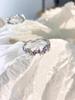 Anillo de estrella de ópalo de color de contraste para mujer, estilo moderno, personalidad, anillo para el dedo índice, temperamento de nicho, anillo que combina con todo.