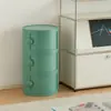 Armário Redondo de Armazenamento Estilo Cream Nórdico para Quarto Rack de Armazenamento Moderno Minimalista Pequeno para Sala de Estar Armário para Apartamento Pequeno