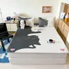 Xiangling Premium Lindo Estilo Ins Grande Dibujo Animado Látex Alfombrilla Juego de Dos o Tres Piezas, Lavable a Máquina