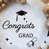 Pegatinas de Pared para Fiesta de Temporada de Graduación Transfronteriza Decoraciones de Arco de Ceremonia de Graduación Pegatinas Decorativas para Fiesta Logo Autoadhesivo PVC