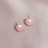 Brincos de Pérola de Pão Cozido Rosa Design de Nicho Agulha de Prata s925 Sensação Avançada Doce Temperamento Pequenos Brincos Frescos Brincos Brincos