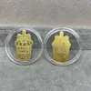 Shenzhen Shuibei Mismo Estilo Oro Puro 999 Tesoro de la Fortuna Aleación Gato de la Suerte Adhesivo Dorado para Teléfono Móvil para Atraer Riqueza Tienda de Oro