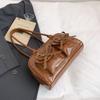 Bolsa de Gran Capacidad para Exportación Transfronteriza para Mujer 2025 Verano Nuevo Estilo Ballet Lazo Bolso de Axila Bolso de Hombro Versátil