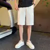 Pantalones cortos verdes moda de verano marca Seda de Hielo finos de cinco puntos pantalones de playa moda para hombre Ruan guapo ropa exterior pantalones cortos grandes hombre