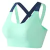 Ropa interior deportiva para mujer, chaleco de yoga fruncido a prueba de golpes, ropa exterior con aro sin acero, sujetador deportivo antiflacidez para correr y fitness