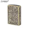 Encendedor Zorro Rueda de Esmerilado de Metal Encendedor de Queroseno Popular en Douyin Encendedor de Cobre Puro de Wenzhou