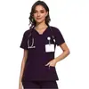 Amazon Ropa de Trabajo para Doctor de Quirófano Manga Corta Elástica Secado Rápido Multicolor Lavado a Mano Traje Uniforme de Enfermera Personalización