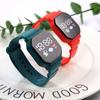Nuevo Reloj Digital LED Cuadrado Pequeño con Sentido Tecnológico de Astronauta para Estudiante, Fiesta, Aspecto Elegante, Sencillo, de Moda, con Botones