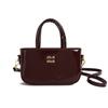 Bolsa da Moda 2025 Novo Estilo Europeu e Americano Retro Elegante Moda Bolsa de Mão Nicho Cor Sólida Bolsa Transversal Bolsa para Batom