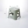 Bancos Bajos de Plástico Engrosado para Uso Doméstico, Apilables, Sillas Antideslizantes para Mesa de Comedor, Taburetes de Goma, Taburetes de Repuesto, Taburetes para Cambiarse los Zapatos