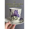 Juego de Tazas de Café Retro Jingdezhen Taza Cerámica Pequeña Europea Creativa Set de Té de la Tarde Pastoral Flor