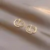 Aretes de Letras para Mujer 2023 Nuevos con Borla Lujo Accesible Diseño Pequeño Aretes de Plata 925 Alta Moda y Exquisitos