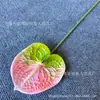 Flores de Anturio Rojas Artificiales con Textura Realista, Adecuadas para Decoraciones de Boda, Fotografía, Arreglos Florales Altos y Decoración del Hogar
