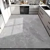 Tapetes de Piso para Cozinha São Antiderrapantes, à Prova de Óleo, Laváveis com Pano, Laváveis, Tapetes Impermeáveis e Resistentes a Manchas de PVC, Especiais para Uso Doméstico, Tapetes de Piso para Cozinha de Cobertura Total