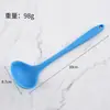 Venta al por mayor de fábrica utensilios de cocina de silicona cuchara de sopa filtro para olla caliente sopa papilla sopa casera cuchara de sopa de silicona al por mayor