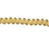 Disponible en Stock, Encaje de Filigrana Dorado y Plateado, Accesorios para Ropa Étnica, Cortinas, Encaje Curvo Pequeño, Encaje Dorado Ondulado