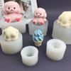 Molde de Silicone Desenho Animado Estrela de Creme Cone Coelho do Amor Apertar Ferramentas para Assar Bolo DIY Feito à Mão