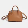 2026 Novo Modelo Bolsa Feminina de Couro Genuíno Padrão Crocodilo Bolsa Concha Bolsa de Mão Bowling Grande Capacidade Bolsa de Ombro Transversal para o Dia a Dia