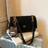 Bolso de Hombro Retro de Retazos Mate con Cadena para Mujer 2025 Invierno Nuevo Elegante Casual de Gran Capacidad