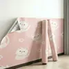 Papel pintado autoadhesivo lindo de dibujos animados, pegatinas de pared impermeables, papel pintado para el hogar, pegatinas decorativas para pared de fondo de habitación infantil, dormitorio