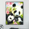 Pintura de Diamante Mais Vendida Transfronteiriça Panda Fofo Pintura de Diamante DIY Decoração de Casa Fábrica de Pinturas Venda Direta Temu Dropshipping