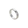 Anillo de Pareja Persiguiendo la Luz para Hombre y Mujer Estilo Coreano Estilo ins Anillo Plata Esterlina Diseño Nicho Simple Anillo Liso Anillo Trendy