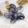 Presilha de Cabelo Flor de Frangipani Mais Vendida, Presilha de Garra para Cabelo, Presilha Tubarão, Tamanho Grande para Cabelos Grossos, Acessórios Populares, Joias Yiwu