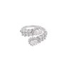 Anillo Vintage Resistente de Plata de Ley S925 para Mujer, Diseño Abierto Ajustable, Sensación de Nicho de Alta Gama, Anillo Versátil de Lujo Ligero para Dedo Índice
