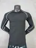 Ropa Deportiva Ajustada Manga Larga Corta Secado Rápido Ropa de Entrenamiento para Correr Chaleco Azul para Balón Fútbol Camiseta de Alta Elasticidad Ropa Base