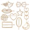 Horquilla para el Cabello de Diosa con Perla, Estrella y Luna de Pedrería Elementos Geométricos Retro Accesorios para el Cabello Barrocos Horquilla para el Cabello de Niña con Pedrería