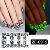 Zhengxiang Transfronterizo Nuevo Halloween Película Luminosa Esmalte Pasta para Uñas Telaraña Fantasma Diablo Pasta para Uñas Europea y Americana