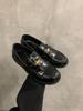 Mocasines Marrones de Gama Alta con Forro Polar Zapatos Tipo Frijol Slip-on Negros Zapatos de Una Capa Zapatos de Mujer Combinan con Todo Zapatos Británicos de Cuero