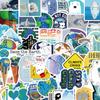 50 Calcomanías de Dibujos Animados sobre el Cambio Climático Decorativas para Taza de Agua, Equipaje, Cuaderno, Manual, Ecológicas, Graffiti