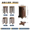 Juego de Taburetes de Comedor Apilables de Madera Maciza con 90% de Descuento para Uso Doméstico, Banco de Repuesto Apilable, Mesa de Café Estilo Chino Nuevo