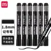 Plumón Artístico de Doble Punta Deli para Dibujo, Bolígrafo de Contorno Negro, Resistente al Color, Impermeable, Resistente al Aceite, Marcador para Estudiantes